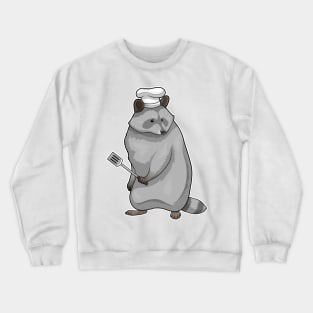 Racoon Cook Chef hat Crewneck Sweatshirt